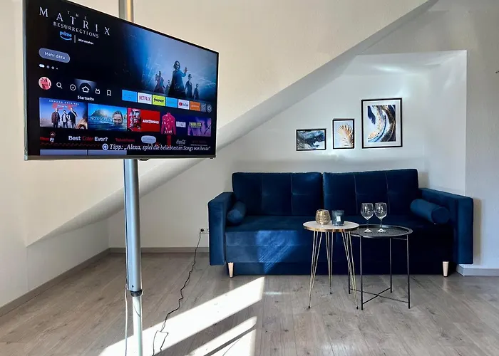 Design Apartment, Kueche, Smart-Tv, Wlan
